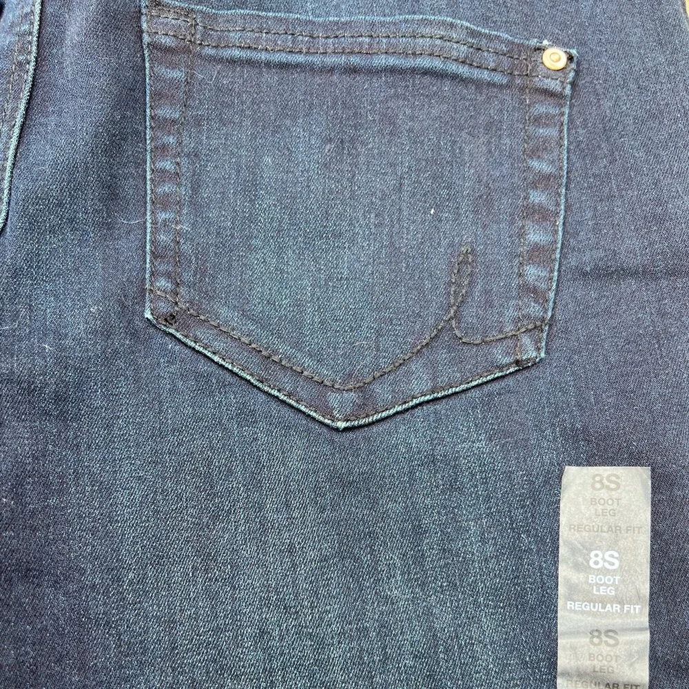 Boot Cut Short Sleek Tailored Fit Through Hip & Thighs Regular Fit Jeans by INC